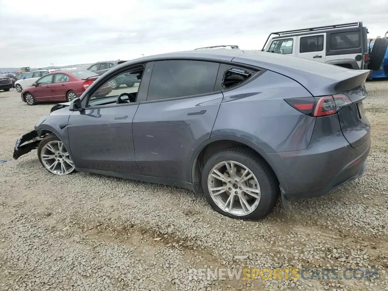 2 Photograph of a damaged car 7SAYGAEE8PF673691 TESLA MODEL Y 2023