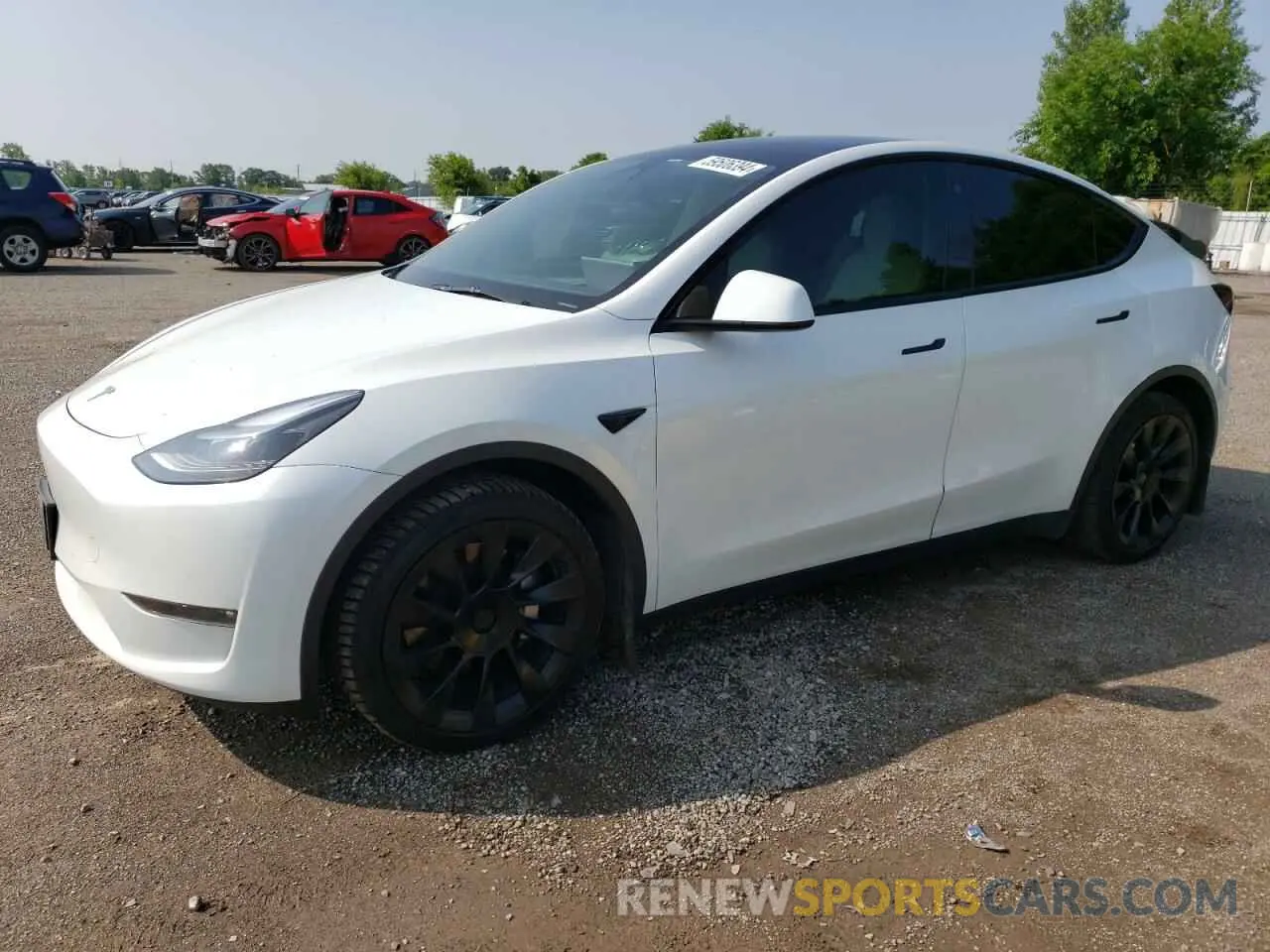1 Photograph of a damaged car 7SAYGAEE8PF761897 TESLA MODEL Y 2023