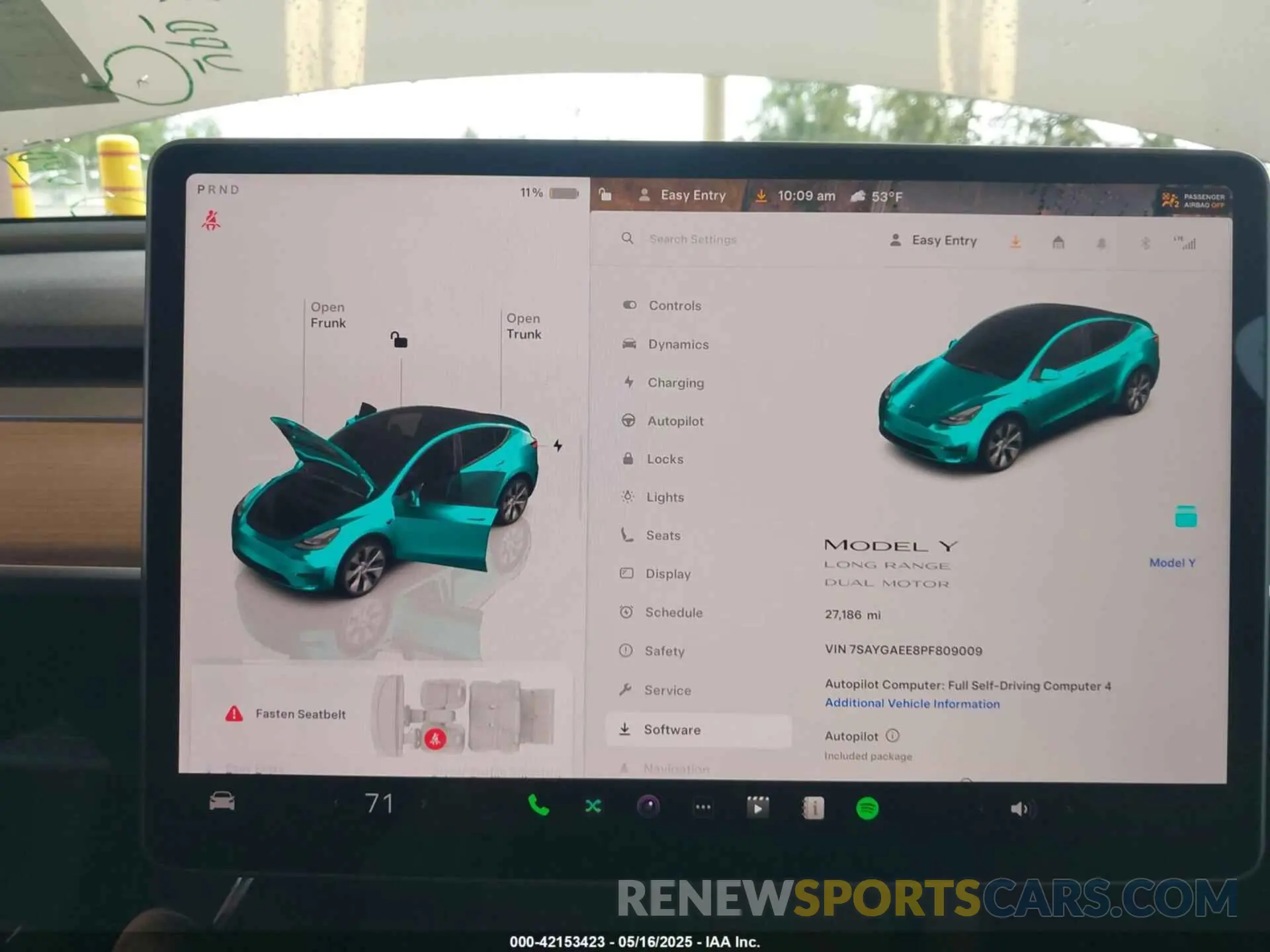 7 Photograph of a damaged car 7SAYGAEE8PF809009 TESLA MODEL Y 2023