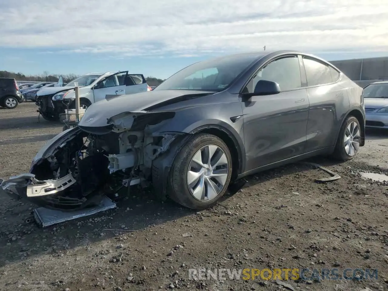 1 Photograph of a damaged car 7SAYGAEE8PF902046 TESLA MODEL Y 2023