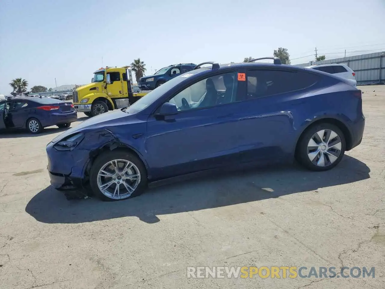 1 Photograph of a damaged car 7SAYGAEE8PF927092 TESLA MODEL Y 2023