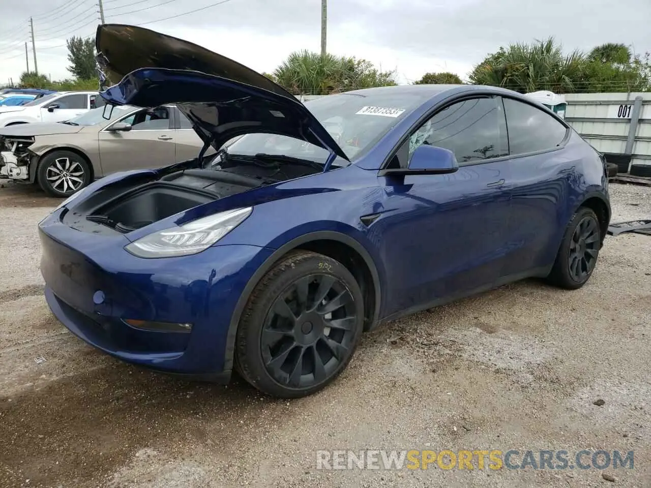 1 Photograph of a damaged car 7SAYGAEE9PF607117 TESLA MODEL Y 2023