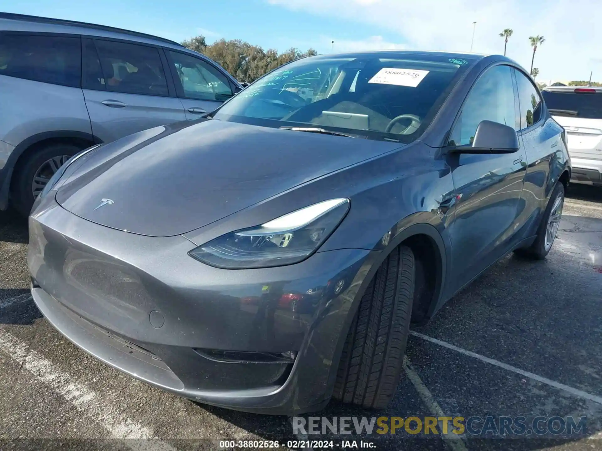 2 Photograph of a damaged car 7SAYGAEE9PF635368 TESLA MODEL Y 2023