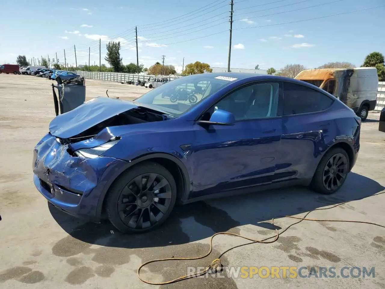 1 Photograph of a damaged car 7SAYGAEE9PF709792 TESLA MODEL Y 2023
