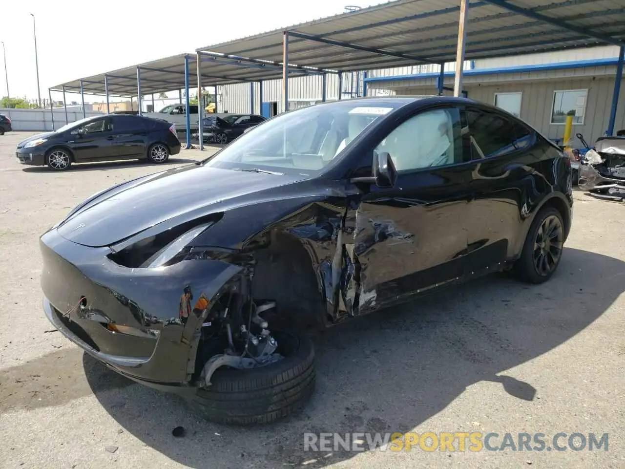 1 Photograph of a damaged car 7SAYGAEE9PF888495 TESLA MODEL Y 2023