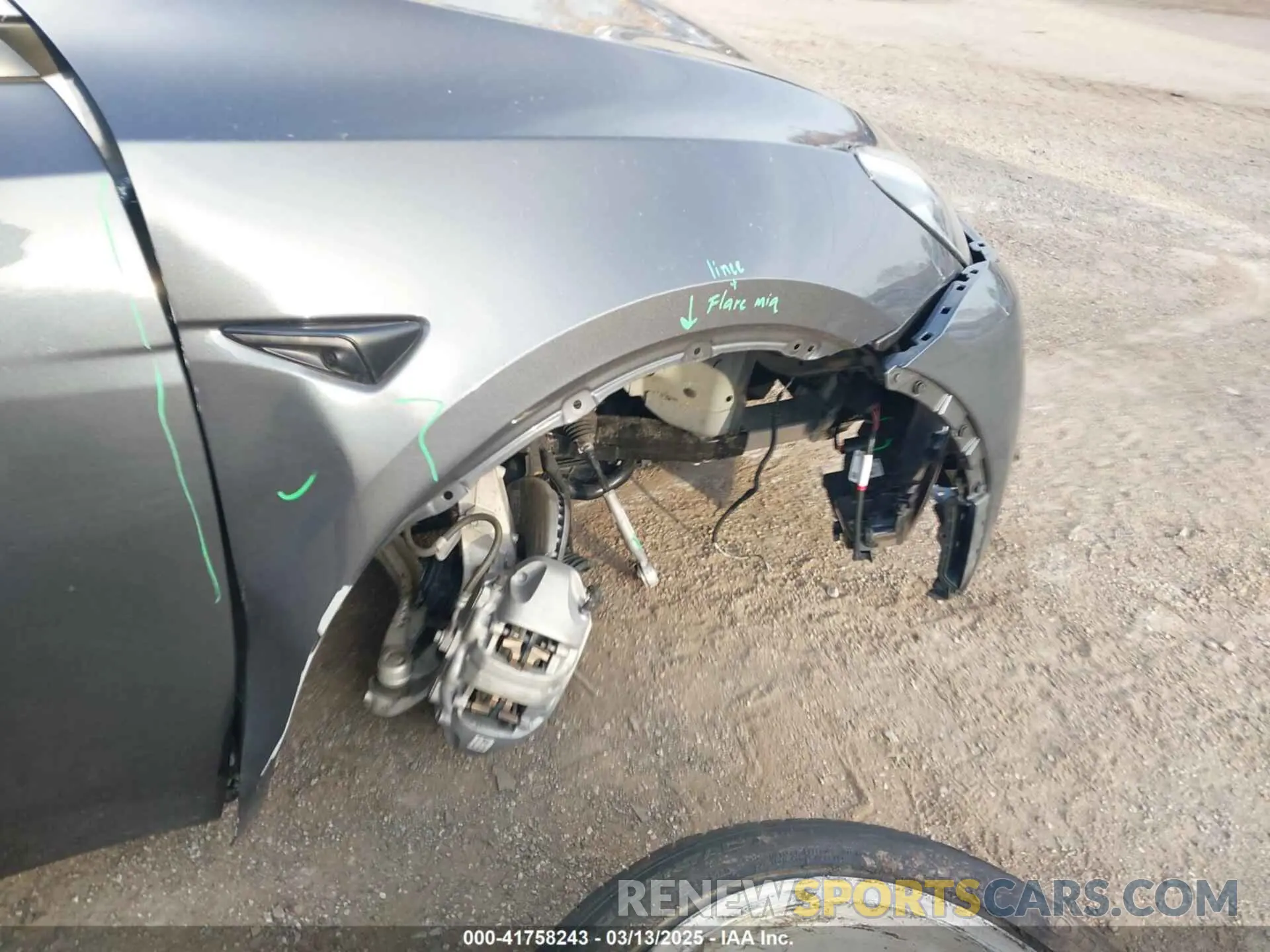 6 Photograph of a damaged car 7SAYGAEEXPF612231 TESLA MODEL Y 2023