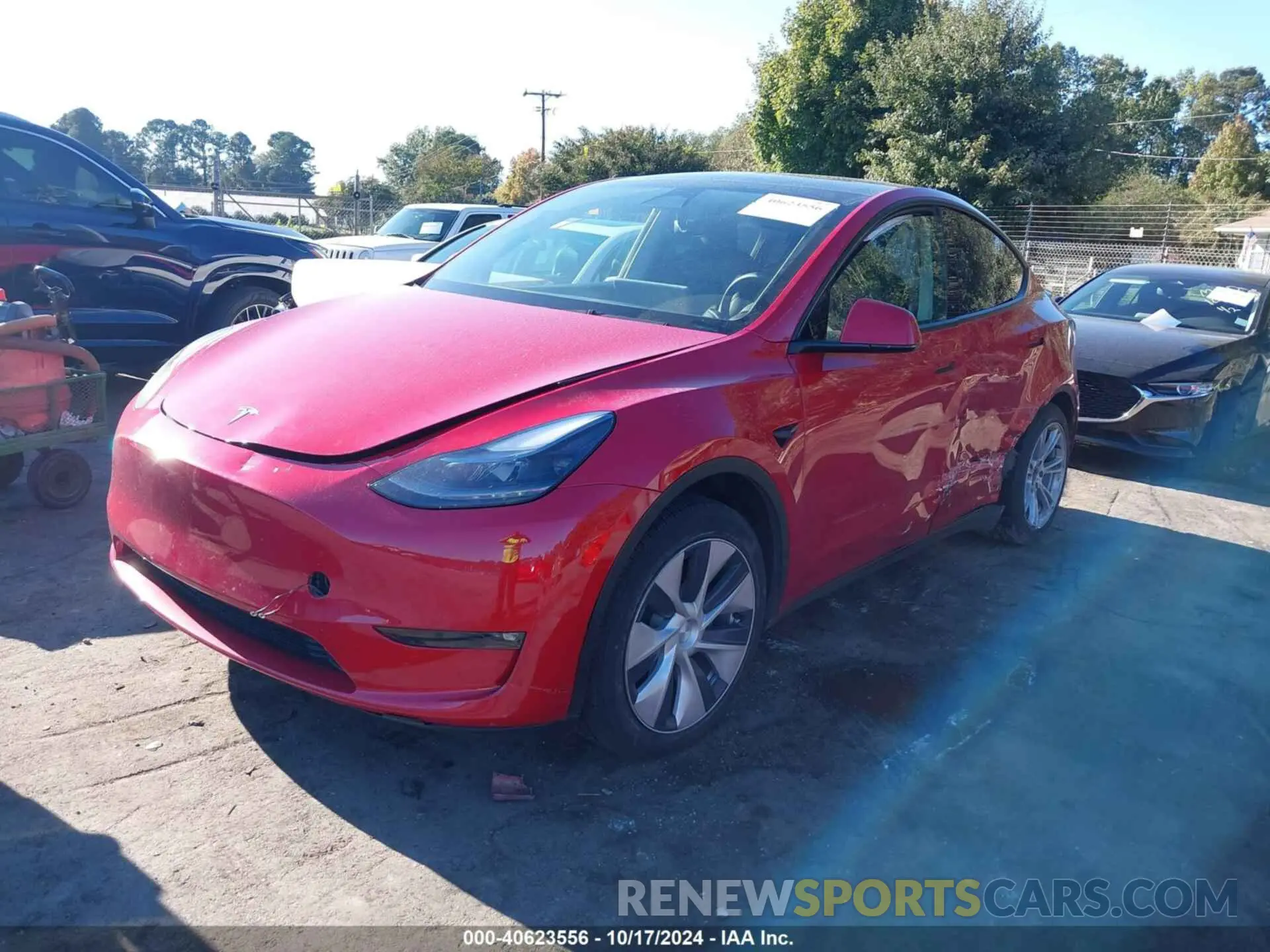 2 Photograph of a damaged car 7SAYGAEEXPF639431 TESLA MODEL Y 2023