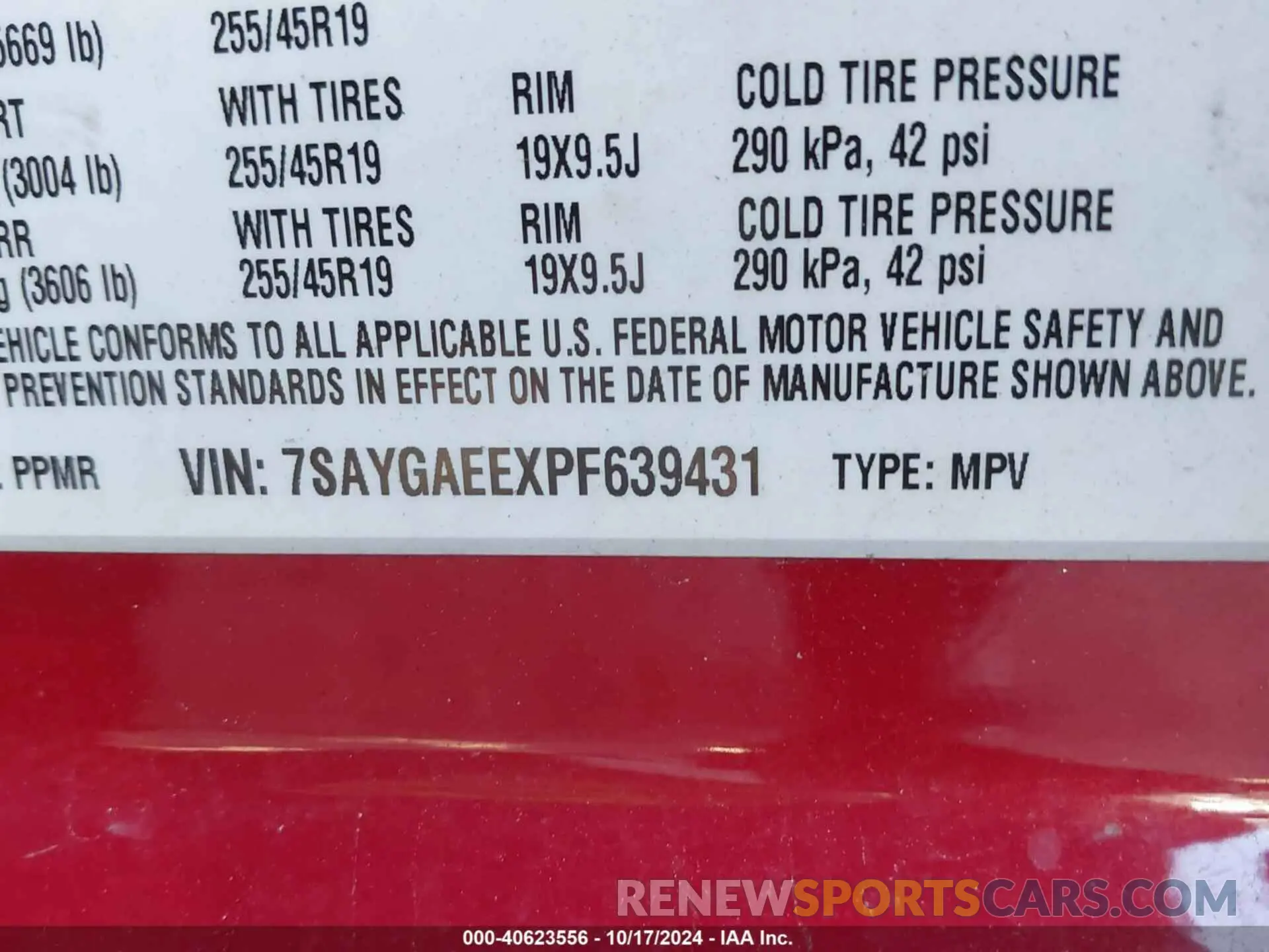 9 Photograph of a damaged car 7SAYGAEEXPF639431 TESLA MODEL Y 2023