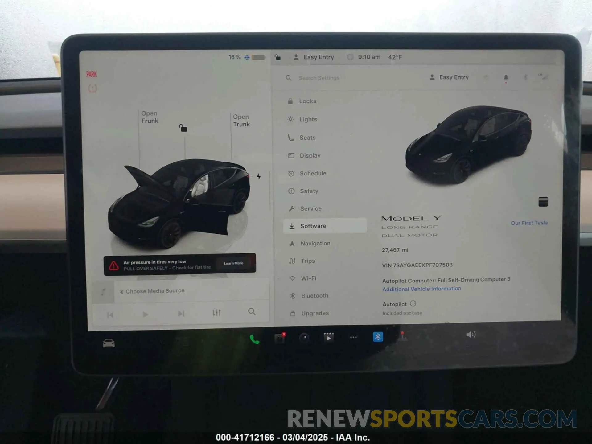 7 Photograph of a damaged car 7SAYGAEEXPF707503 TESLA MODEL Y 2023