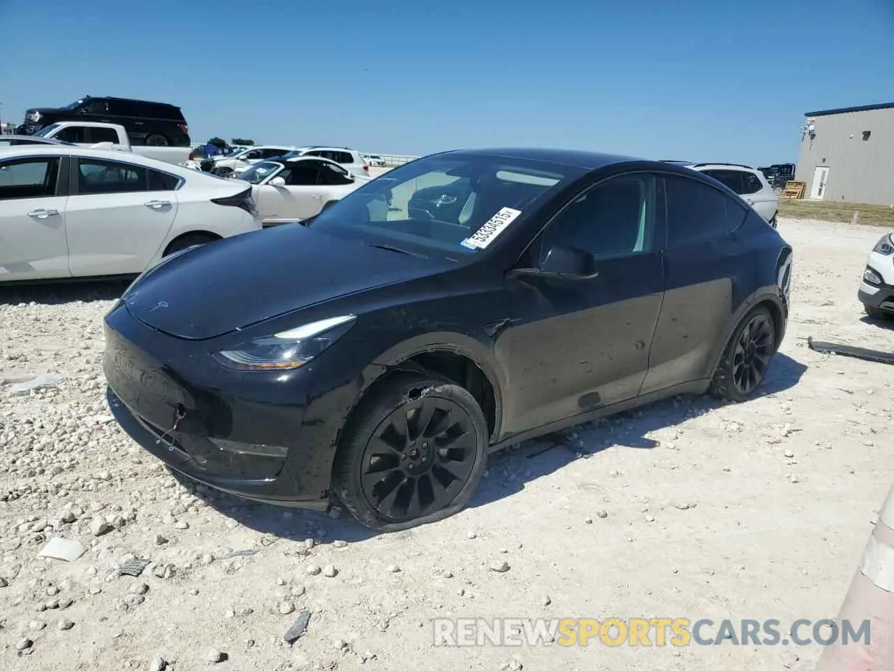 1 Photograph of a damaged car 7SAYGAEEXPF709736 TESLA MODEL Y 2023