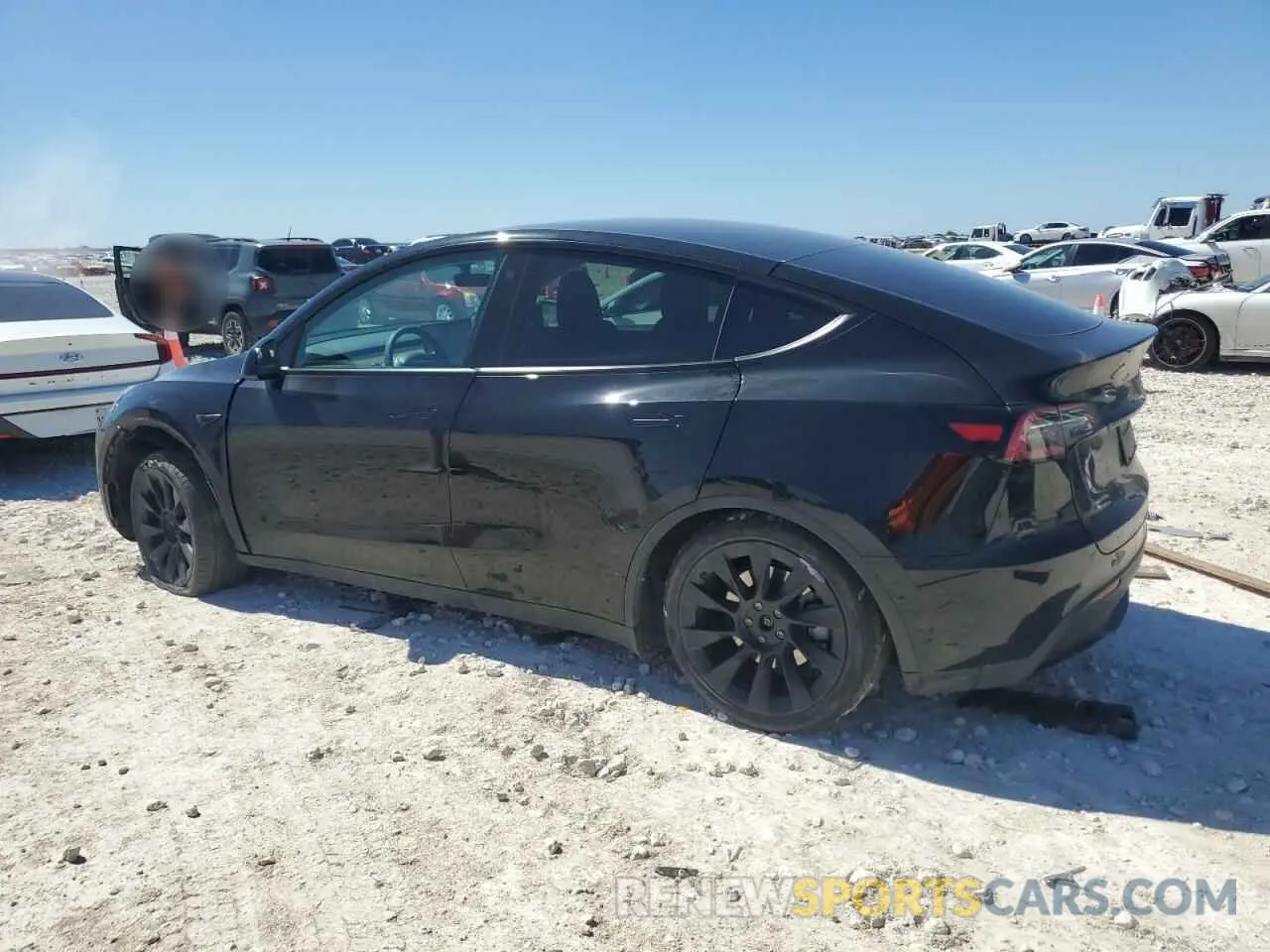 2 Photograph of a damaged car 7SAYGAEEXPF709736 TESLA MODEL Y 2023