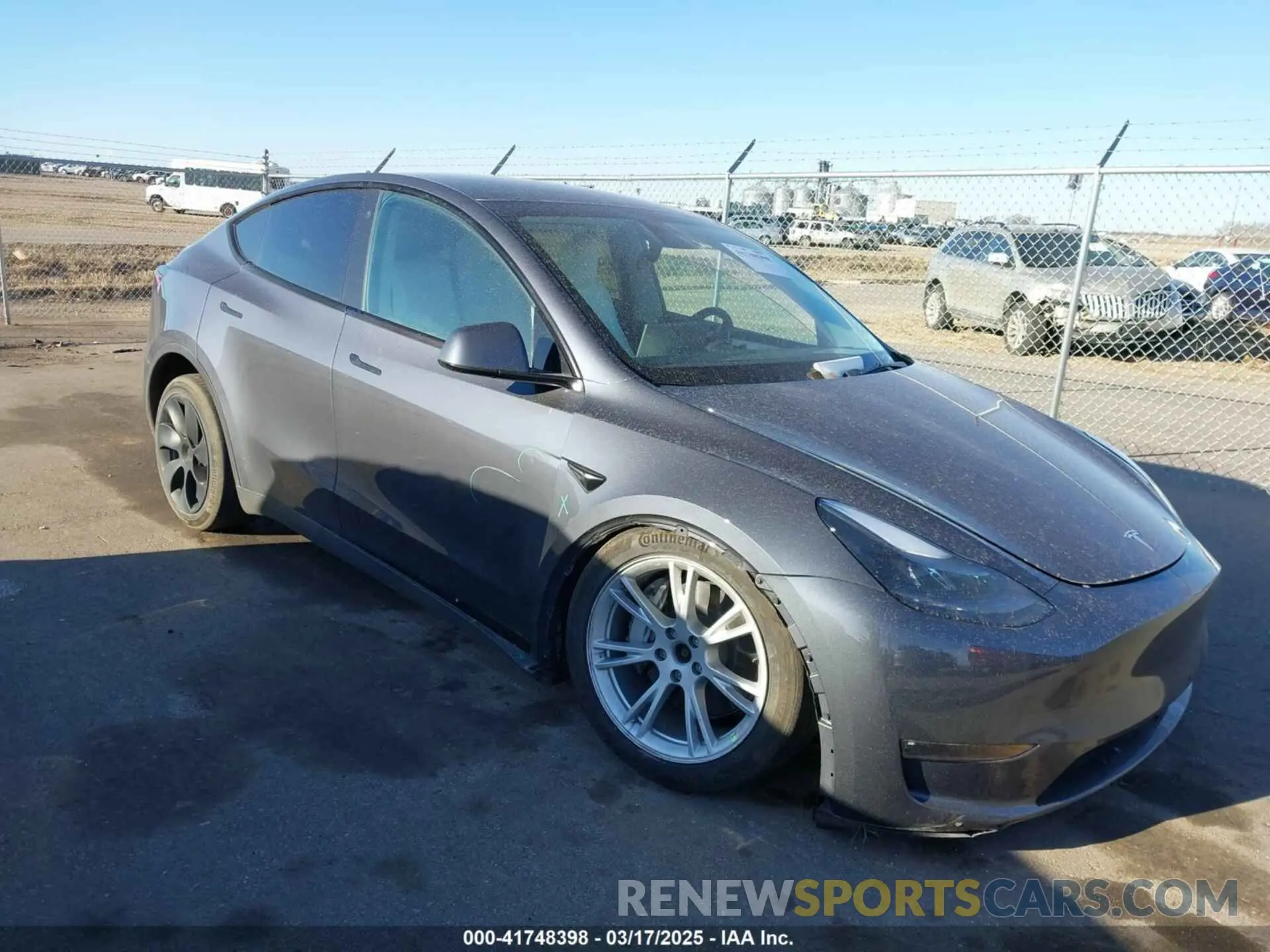 1 Photograph of a damaged car 7SAYGAEEXPF714760 TESLA MODEL Y 2023