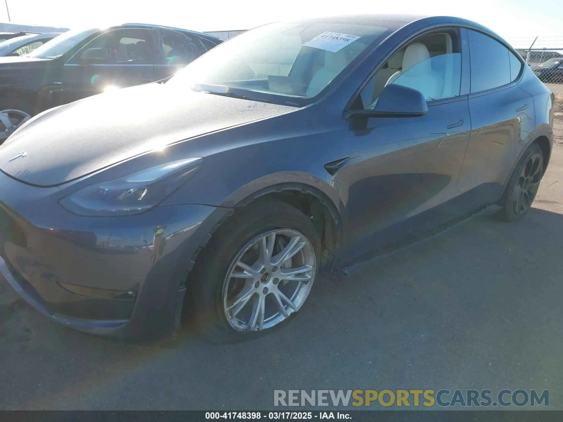 6 Photograph of a damaged car 7SAYGAEEXPF714760 TESLA MODEL Y 2023
