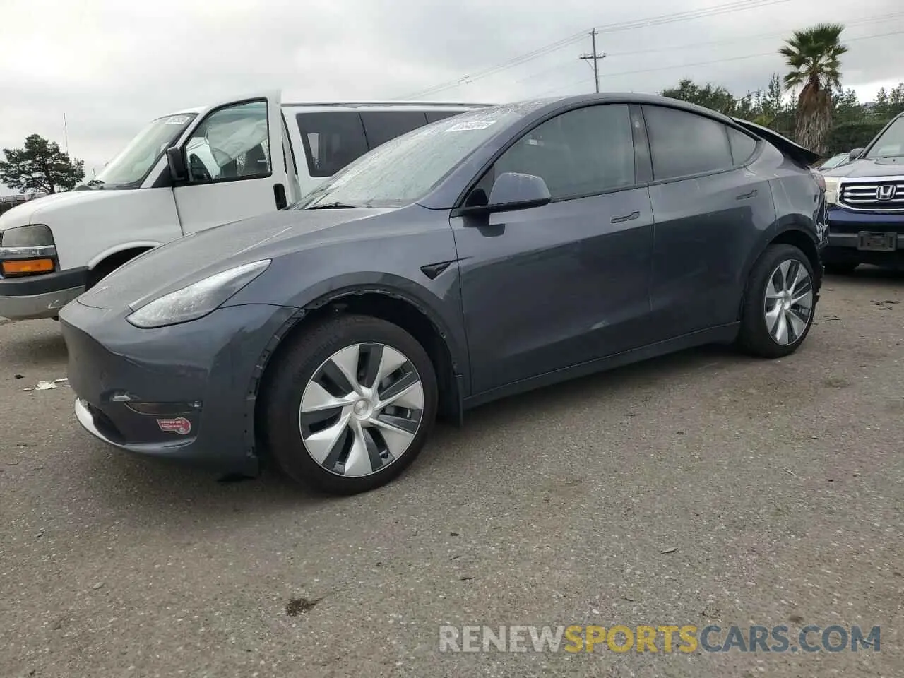 1 Photograph of a damaged car 7SAYGAEEXPF845803 TESLA MODEL Y 2023