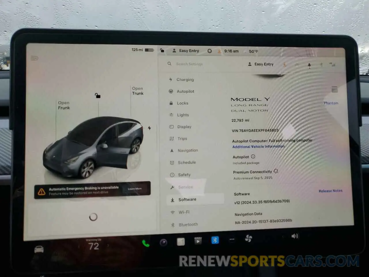 9 Photograph of a damaged car 7SAYGAEEXPF845803 TESLA MODEL Y 2023