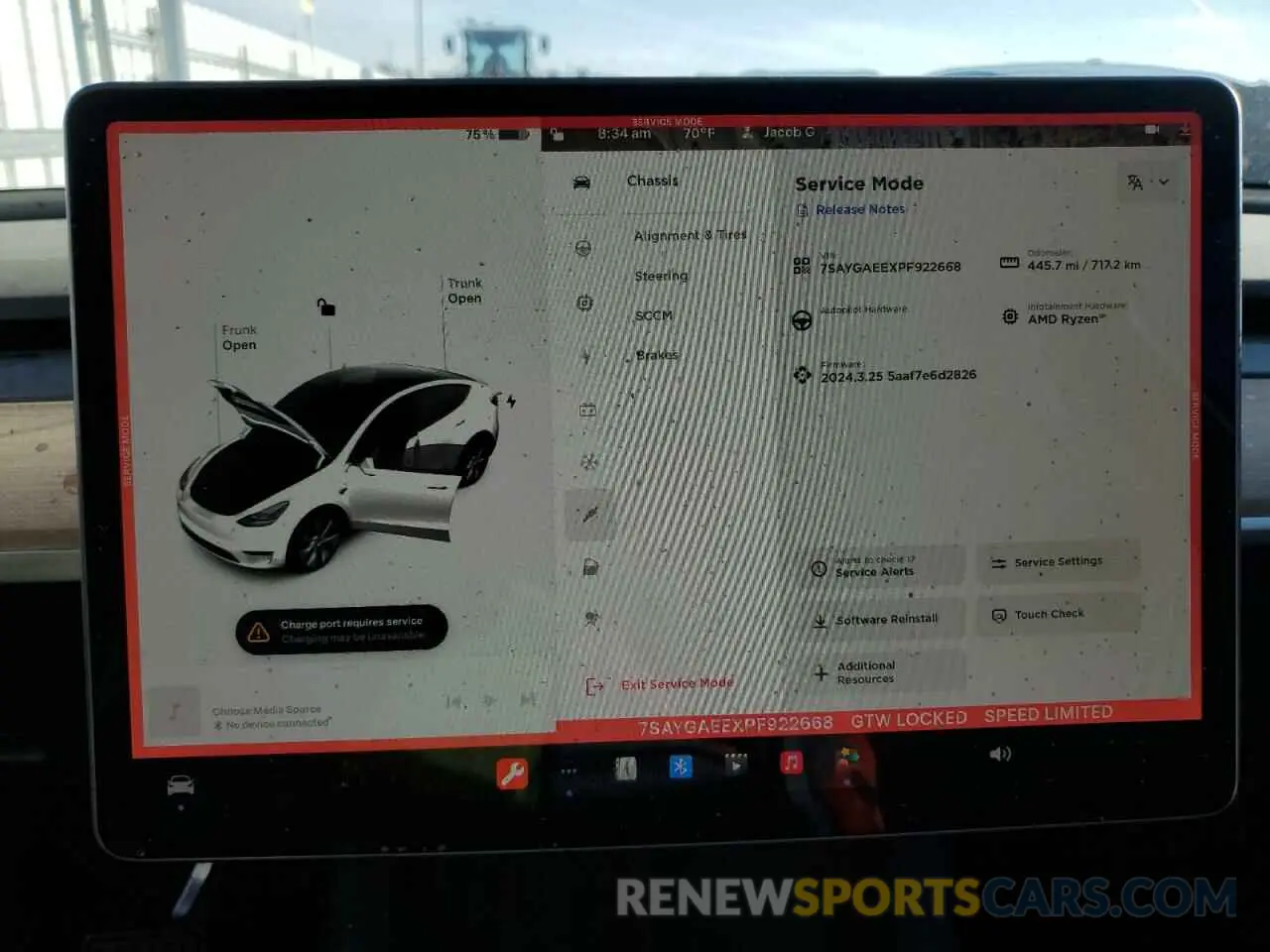 9 Photograph of a damaged car 7SAYGAEEXPF922668 TESLA MODEL Y 2023