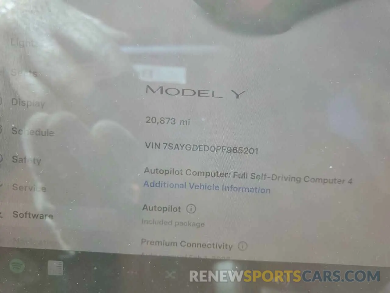 9 Photograph of a damaged car 7SAYGDED0PF965201 TESLA MODEL Y 2023