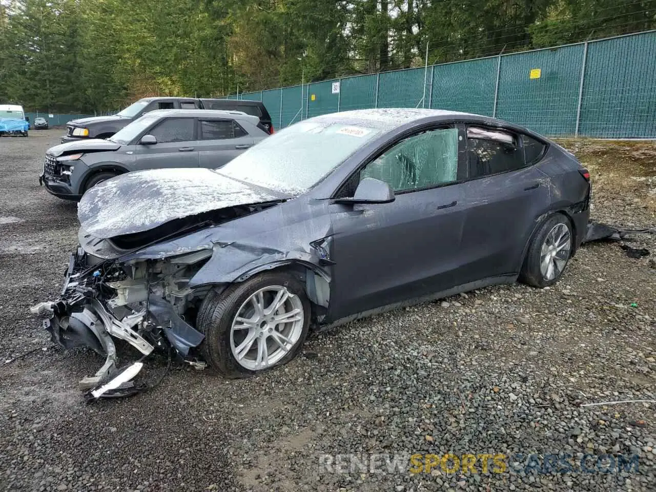 1 Photograph of a damaged car 7SAYGDED0PF967255 TESLA MODEL Y 2023