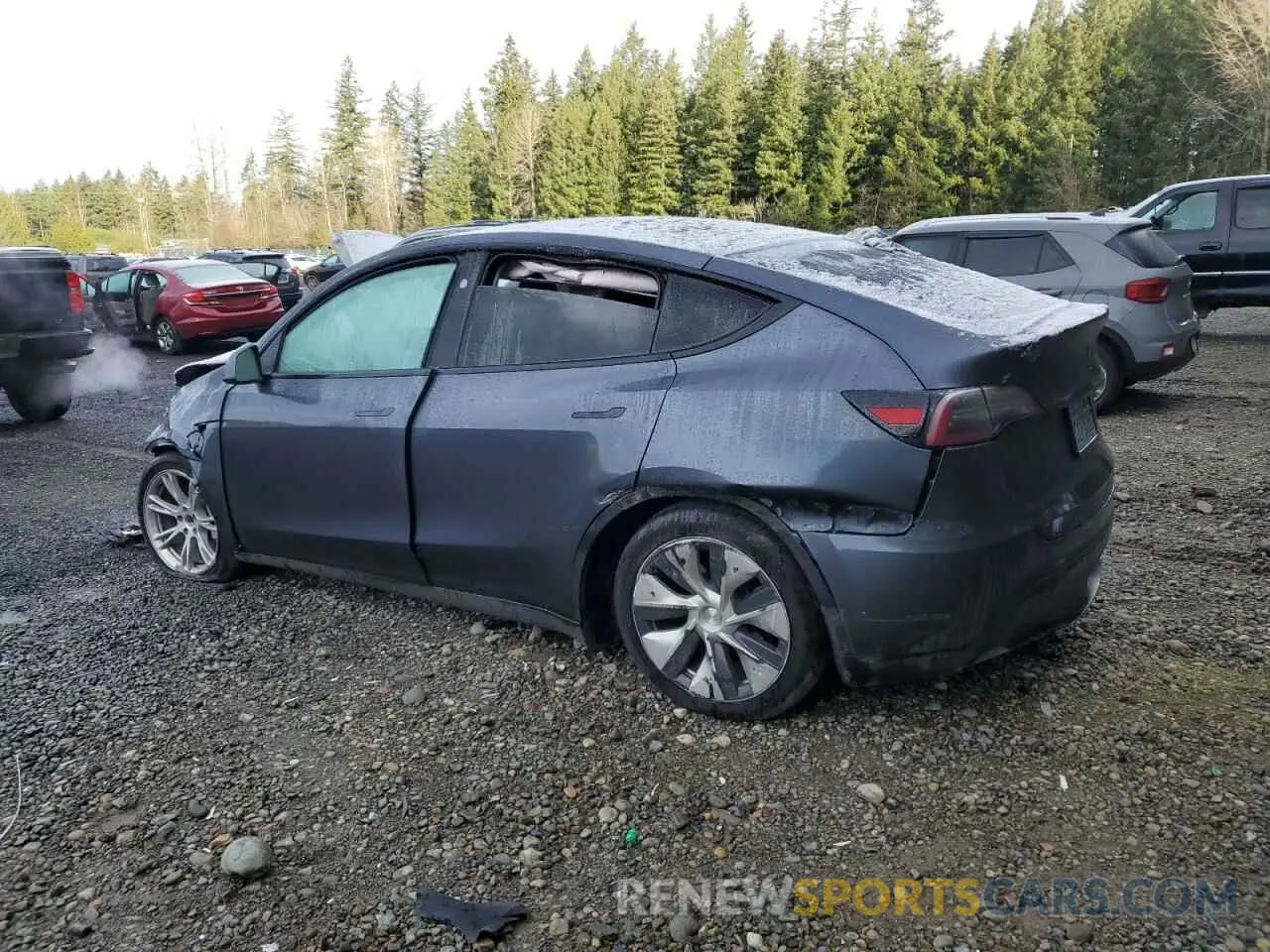 2 Photograph of a damaged car 7SAYGDED0PF967255 TESLA MODEL Y 2023