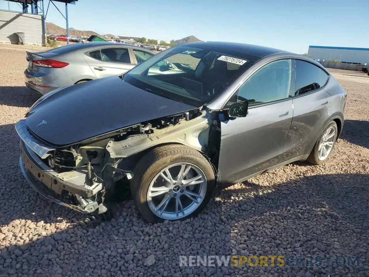 1 Photograph of a damaged car 7SAYGDED3PF962602 TESLA MODEL Y 2023