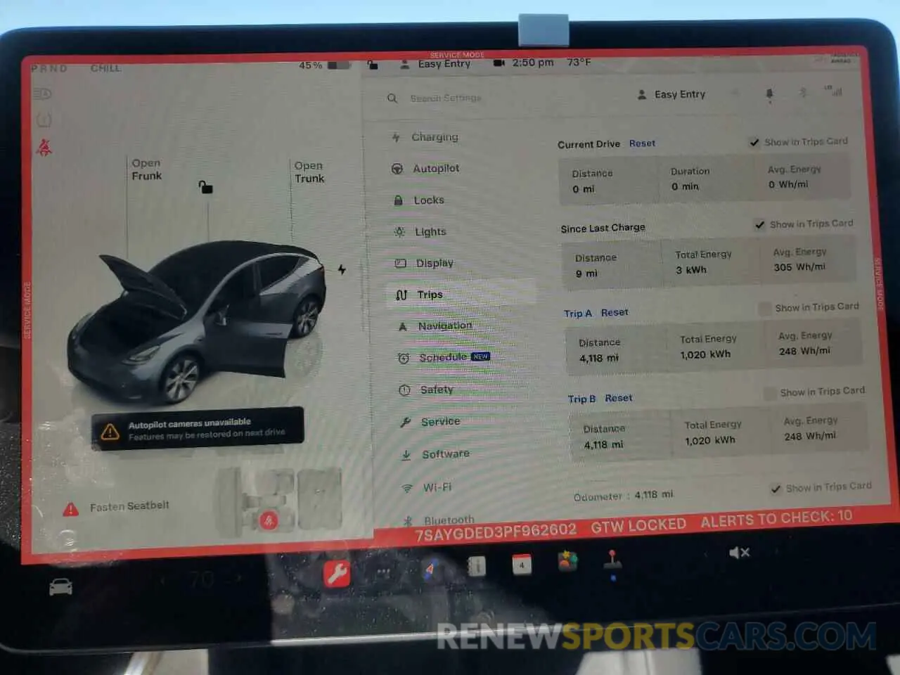 9 Photograph of a damaged car 7SAYGDED3PF962602 TESLA MODEL Y 2023