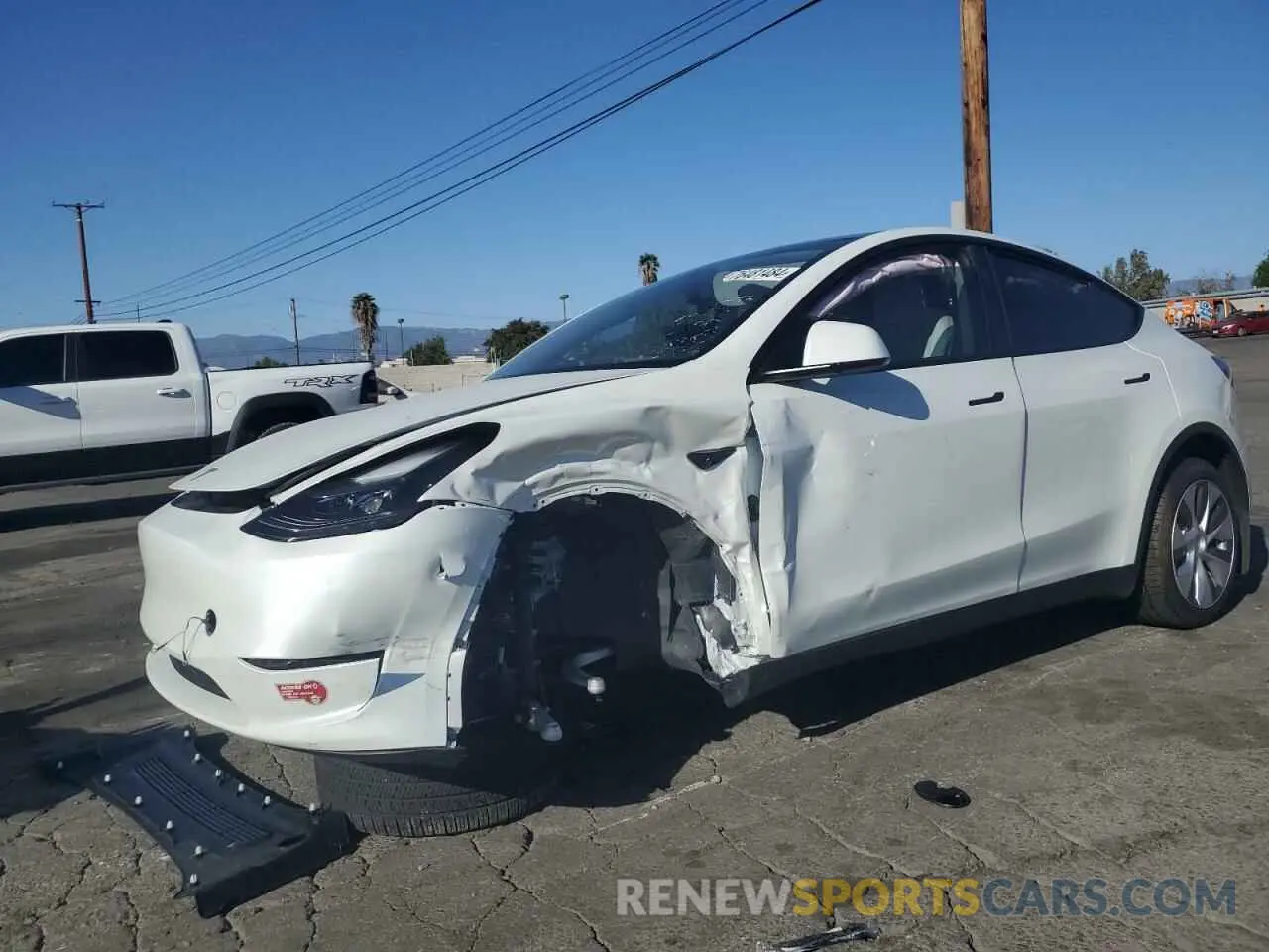 1 Photograph of a damaged car 7SAYGDED3PF962910 TESLA MODEL Y 2023
