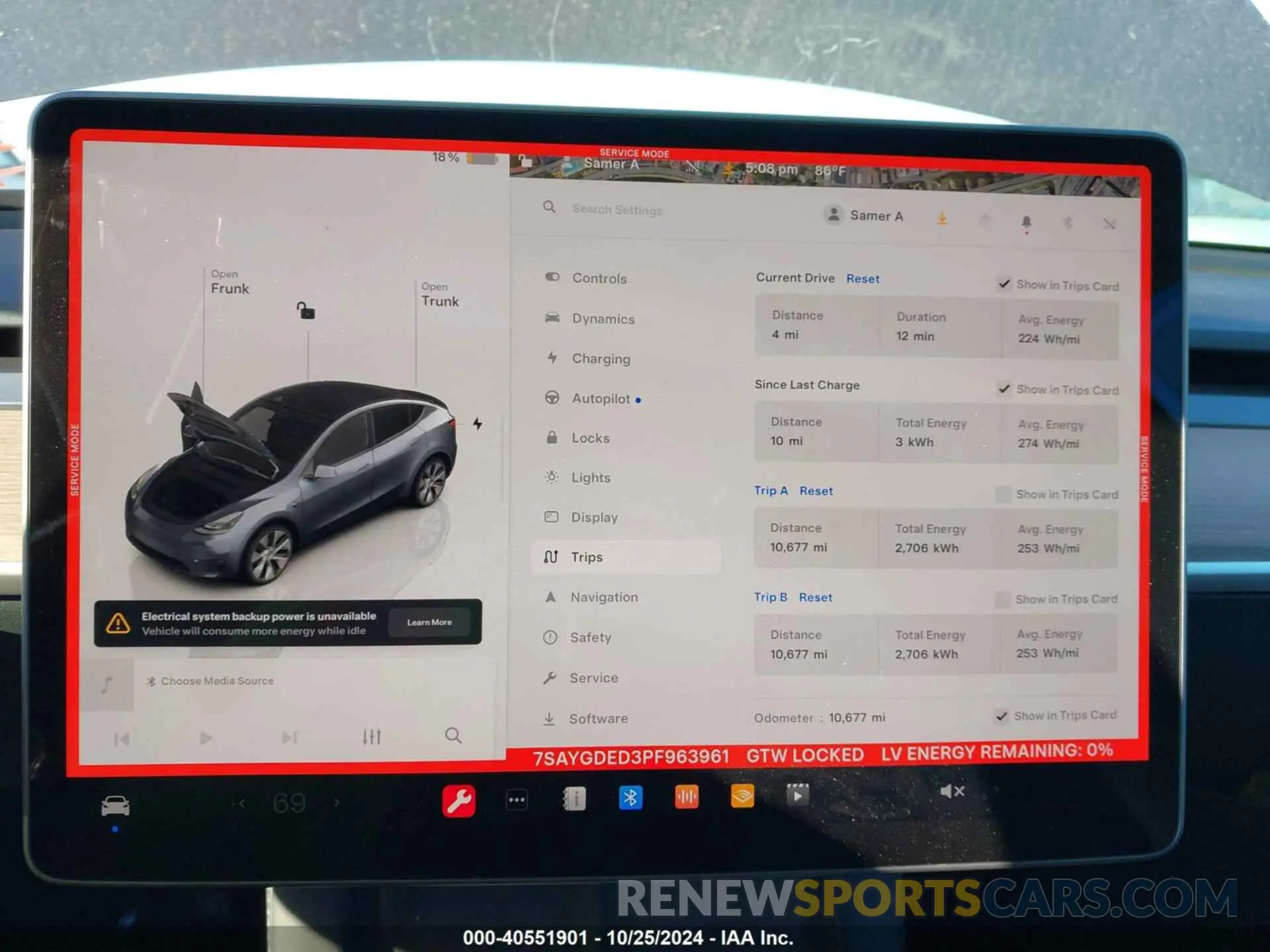 7 Photograph of a damaged car 7SAYGDED3PF963961 TESLA MODEL Y 2023