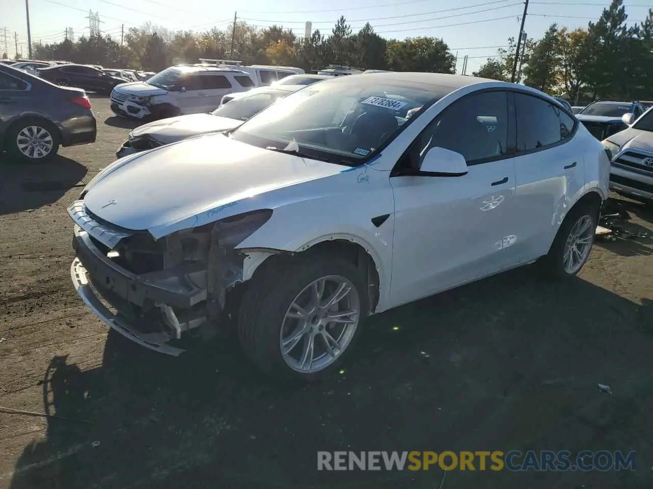 1 Photograph of a damaged car 7SAYGDED4PF960499 TESLA MODEL Y 2023