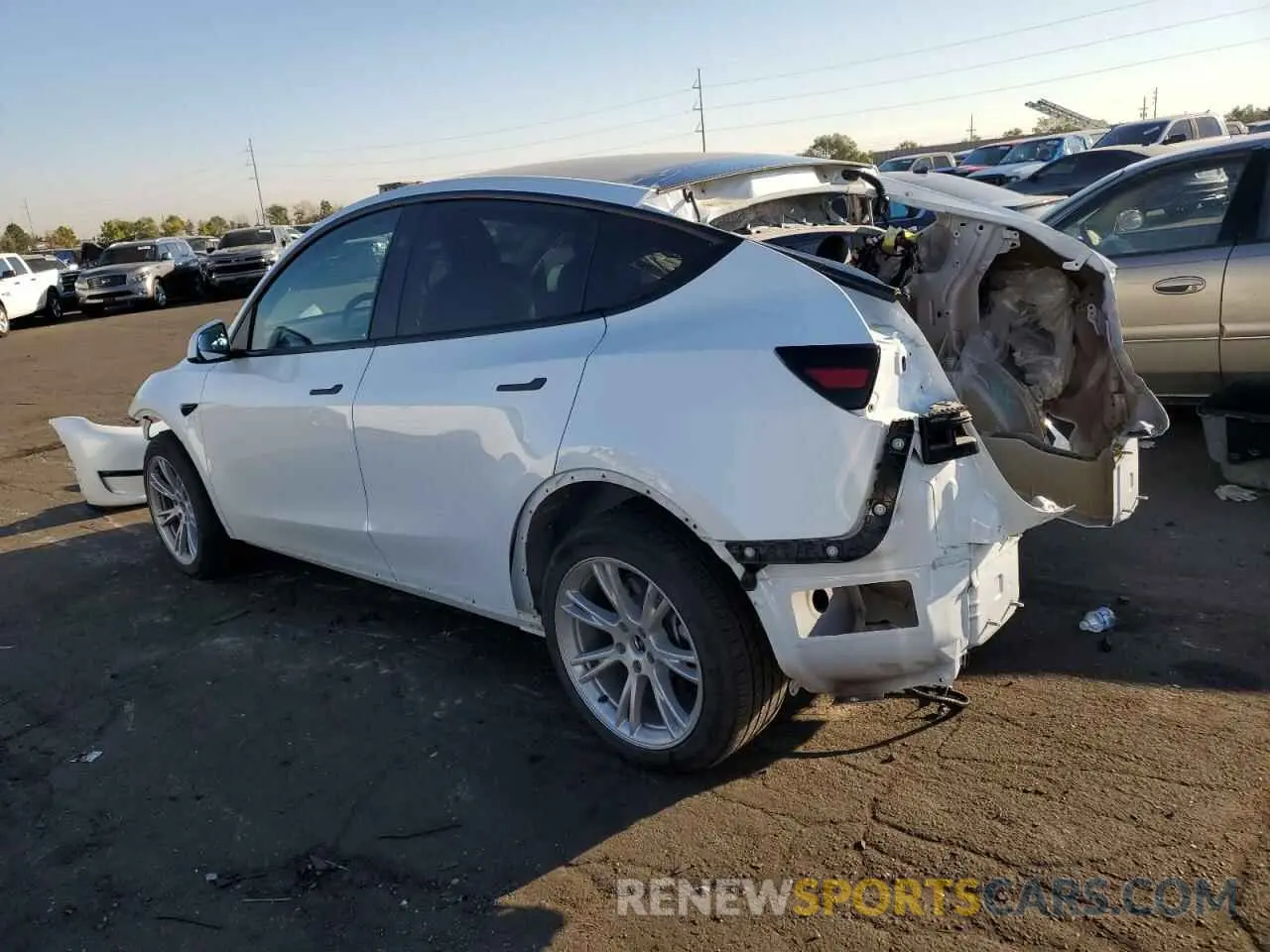 2 Photograph of a damaged car 7SAYGDED4PF960499 TESLA MODEL Y 2023