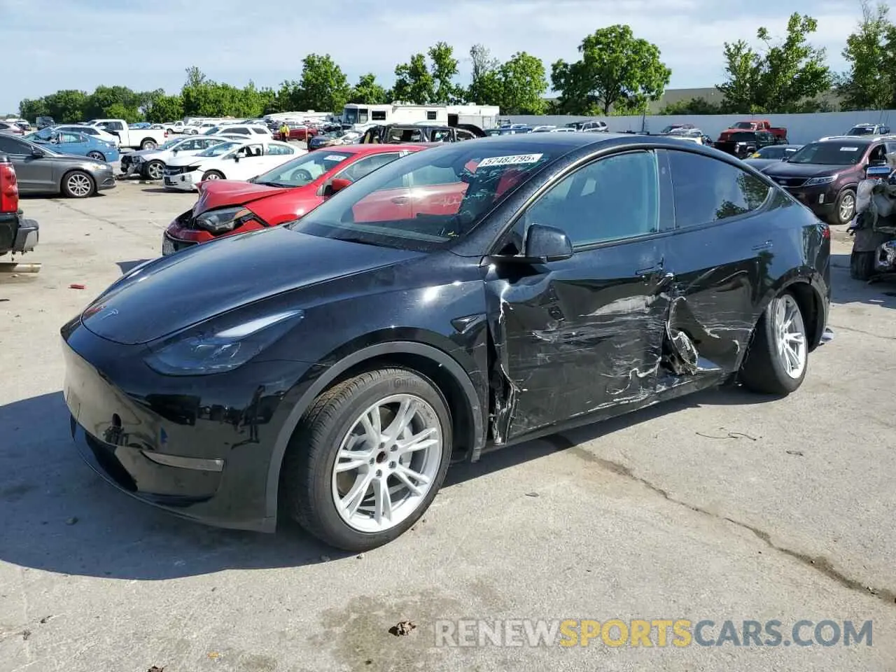 1 Photograph of a damaged car 7SAYGDED4PF966366 TESLA MODEL Y 2023
