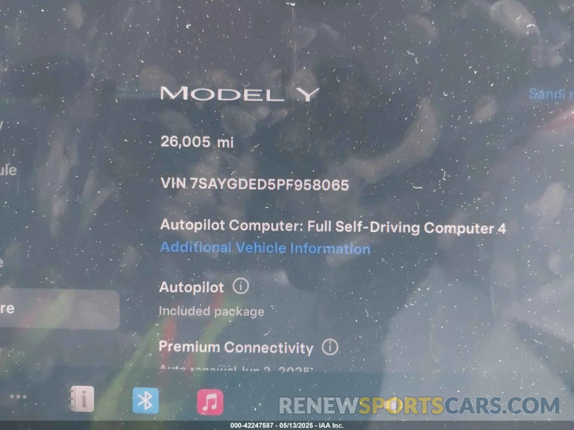 7 Photograph of a damaged car 7SAYGDED5PF958065 TESLA MODEL Y 2023