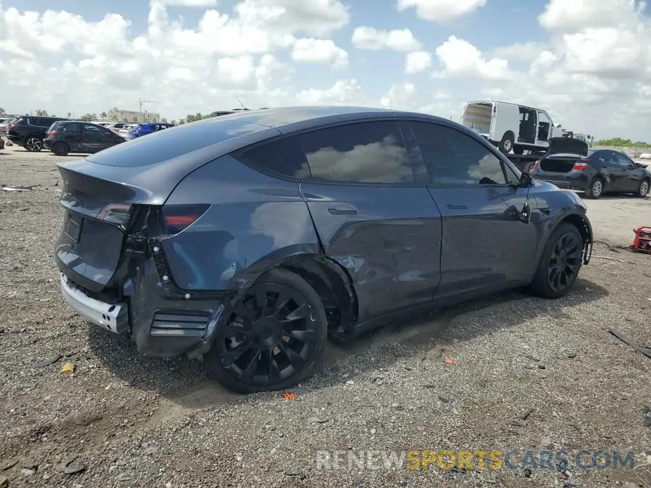 3 Photograph of a damaged car 7SAYGDED5PF960978 TESLA MODEL Y 2023