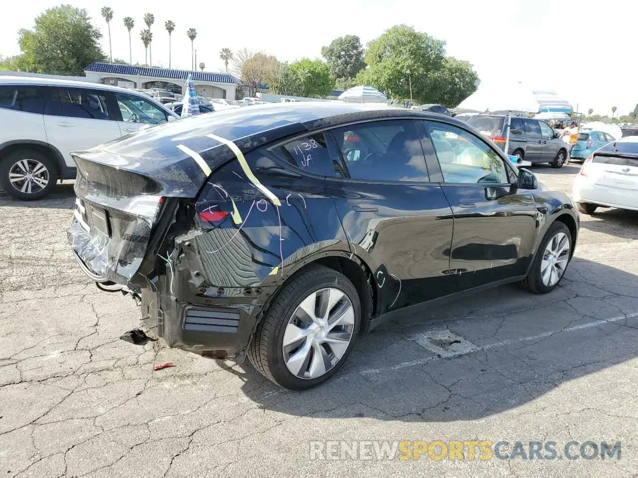 3 Photograph of a damaged car 7SAYGDED6PF939931 TESLA MODEL Y 2023