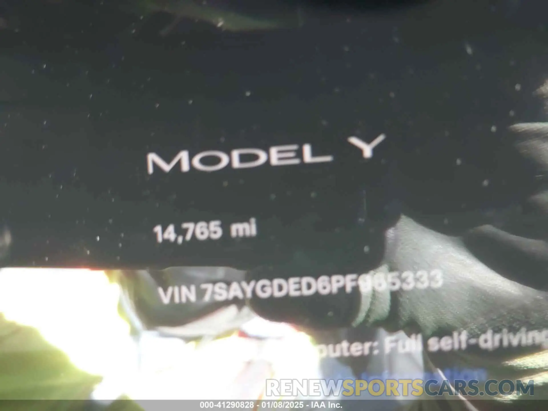 16 Photograph of a damaged car 7SAYGDED6PF965333 TESLA MODEL Y 2023
