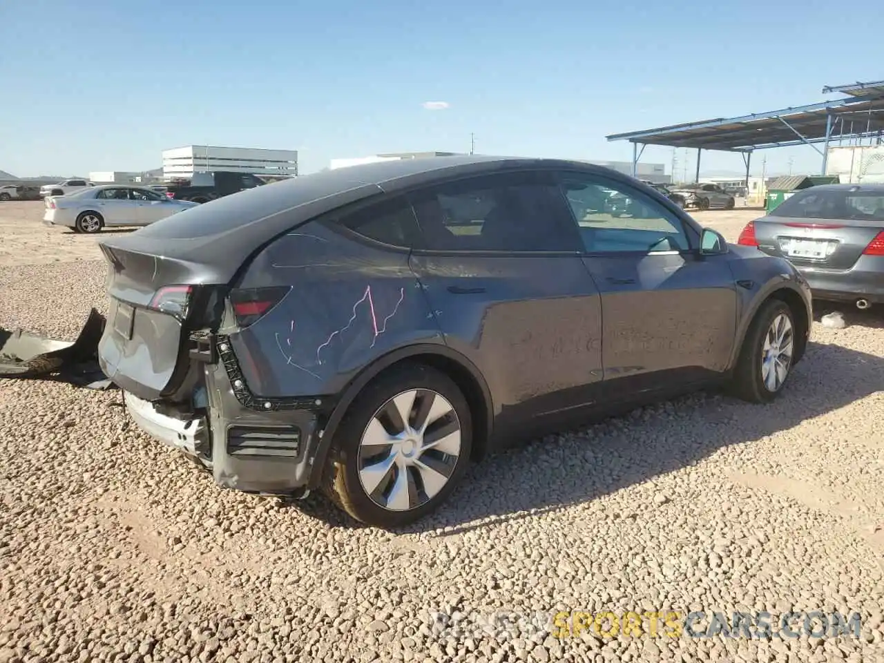 3 Photograph of a damaged car 7SAYGDED6PF971696 TESLA MODEL Y 2023