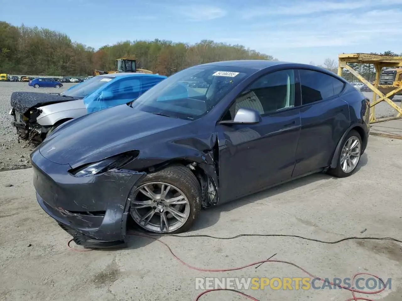 1 Photograph of a damaged car 7SAYGDED8PF915954 TESLA MODEL Y 2023