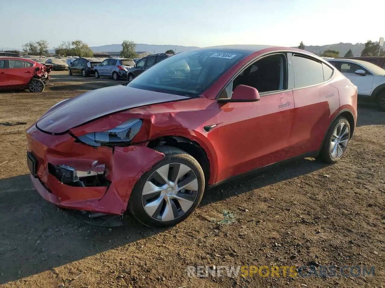 1 Photograph of a damaged car 7SAYGDED8PF971795 TESLA MODEL Y 2023