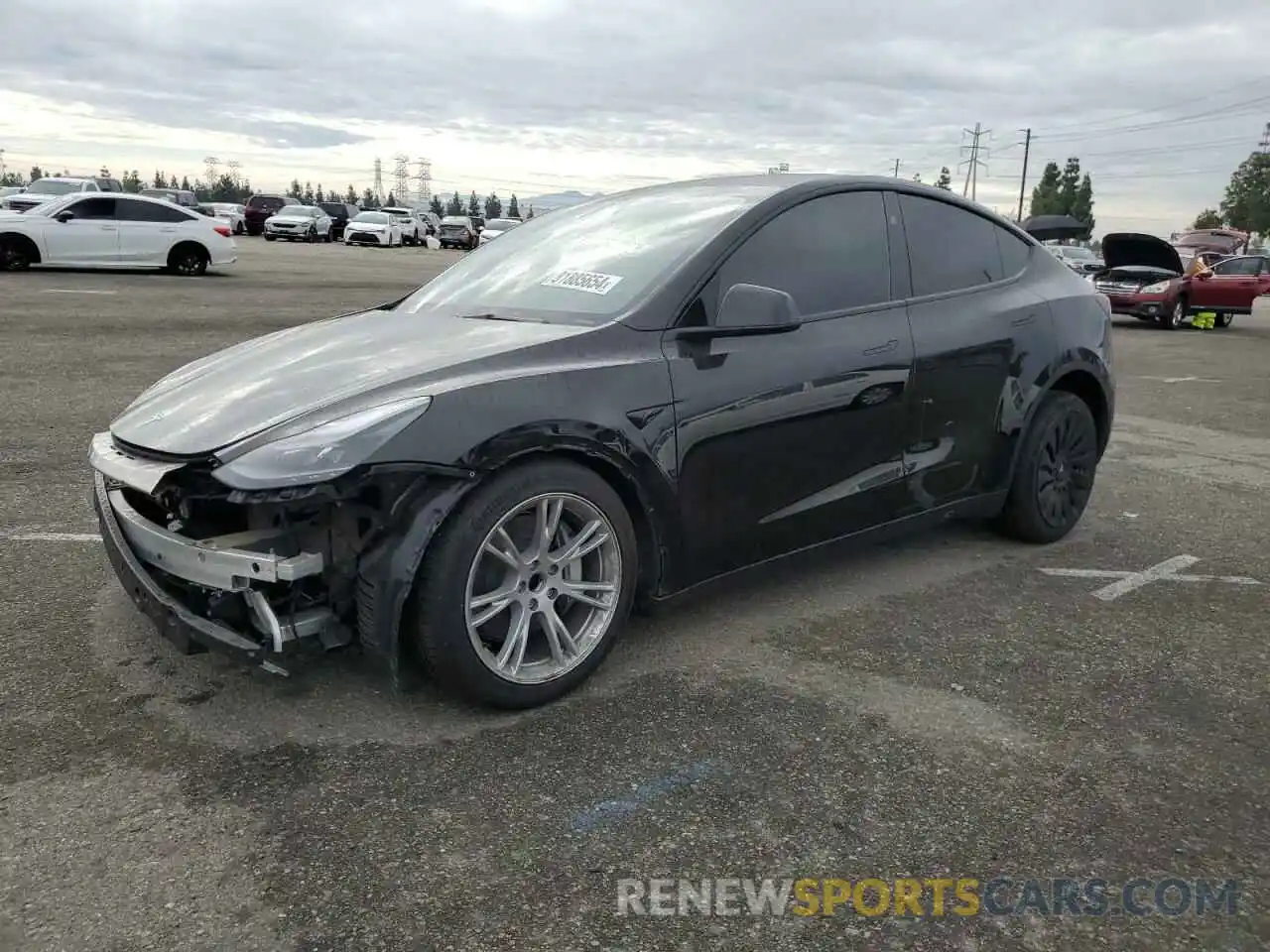 1 Photograph of a damaged car 7SAYGDED9PF978075 TESLA MODEL Y 2023