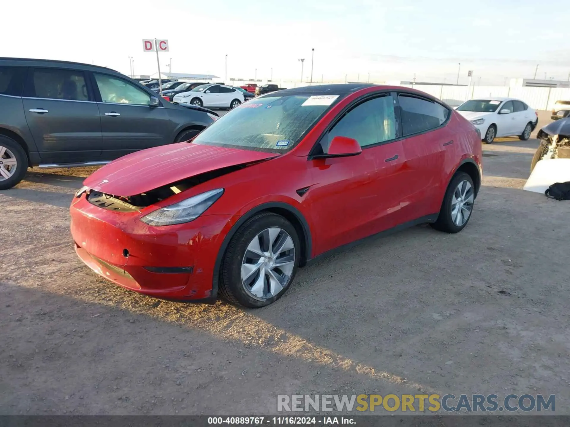 2 Photograph of a damaged car 7SAYGDEE0PA030735 TESLA MODEL Y 2023