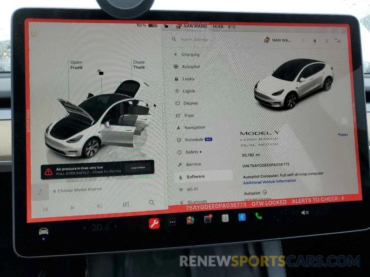 9 Photograph of a damaged car 7SAYGDEE0PA035773 TESLA MODEL Y 2023