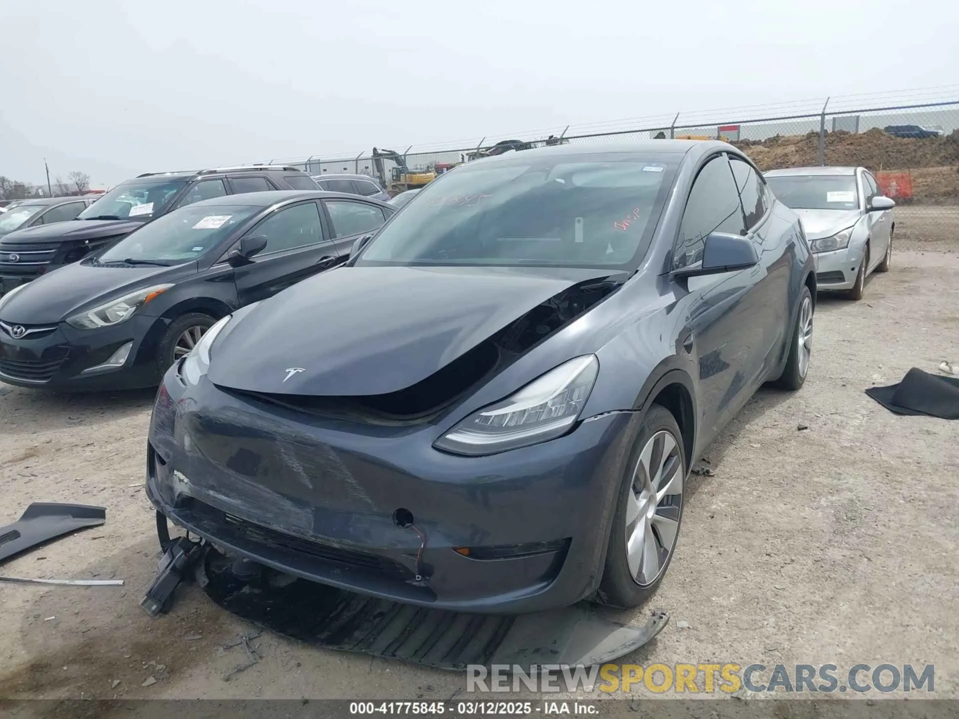 2 Photograph of a damaged car 7SAYGDEE0PA036048 TESLA MODEL Y 2023