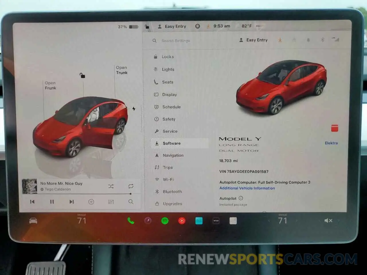9 Photograph of a damaged car 7SAYGDEE0PA091597 TESLA MODEL Y 2023