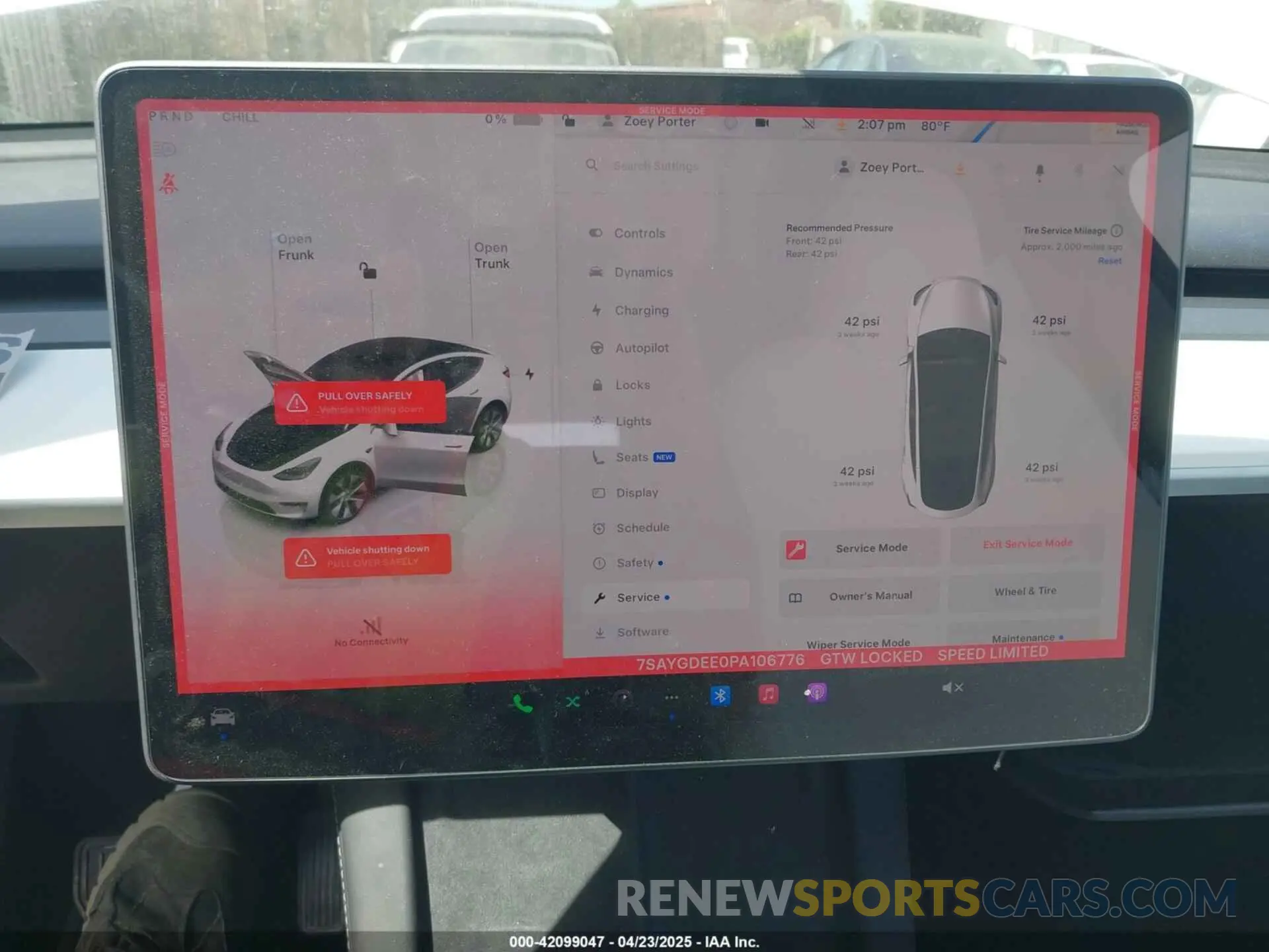 11 Photograph of a damaged car 7SAYGDEE0PA106776 TESLA MODEL Y 2023