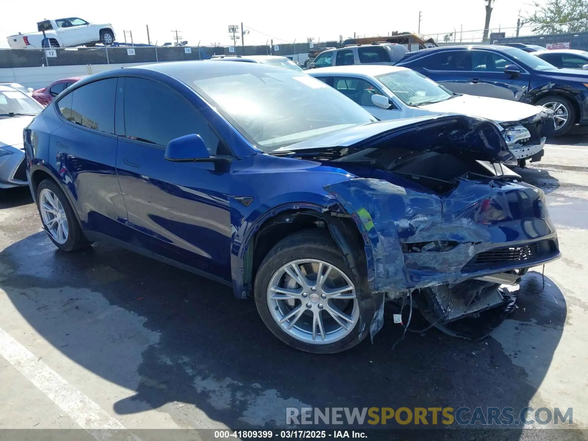 1 Photograph of a damaged car 7SAYGDEE0PA121116 TESLA MODEL Y 2023