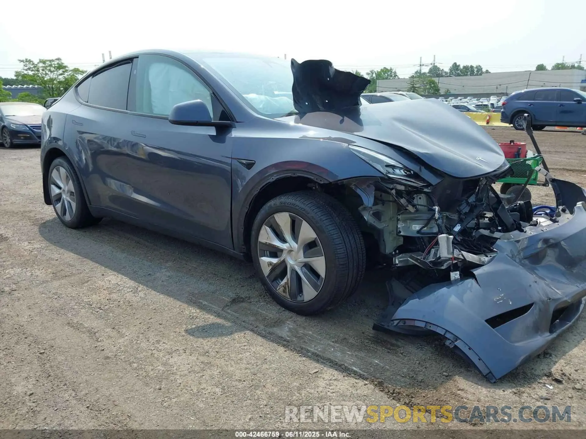 1 Photograph of a damaged car 7SAYGDEE0PA129376 TESLA MODEL Y 2023