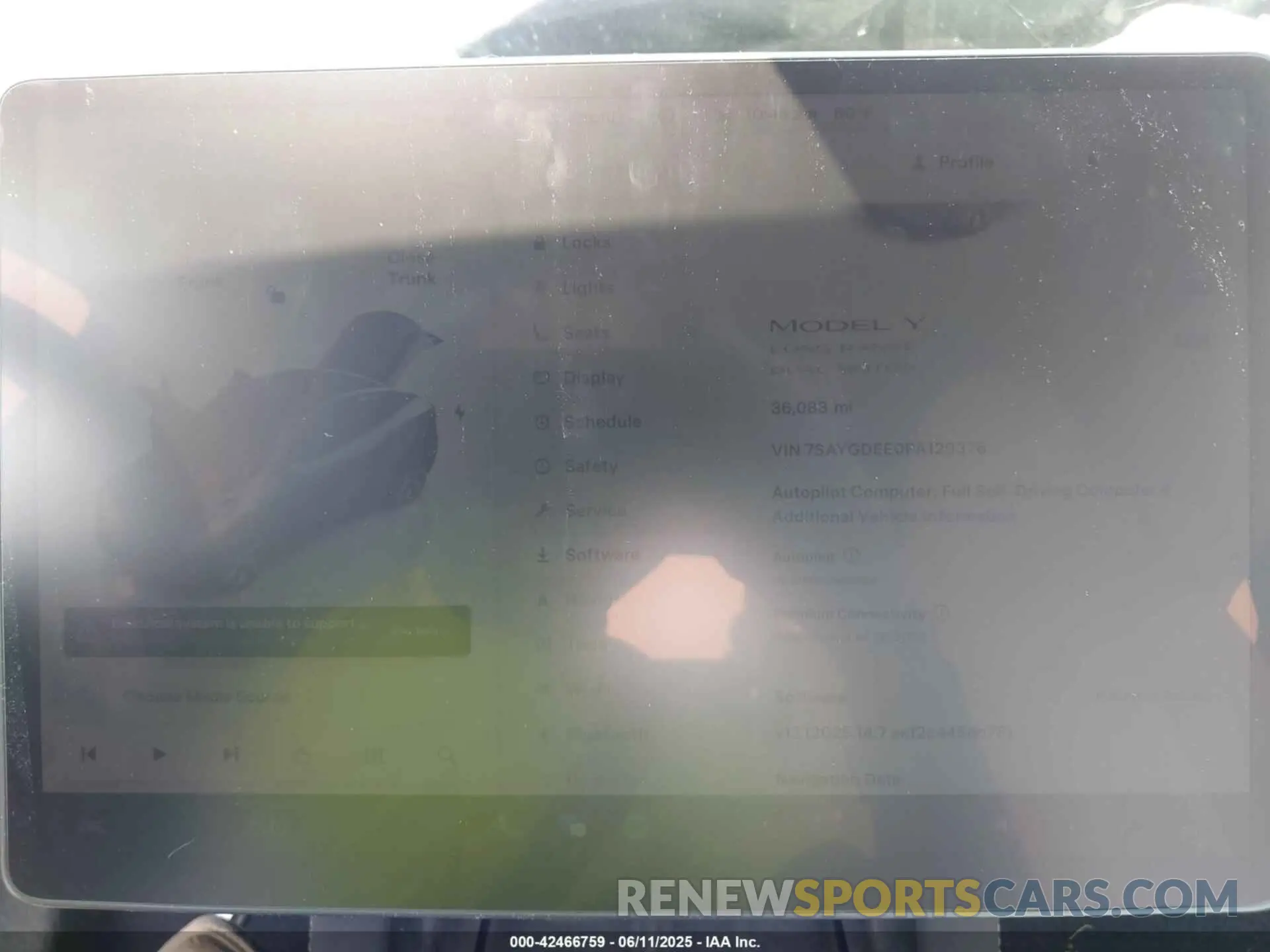 7 Photograph of a damaged car 7SAYGDEE0PA129376 TESLA MODEL Y 2023