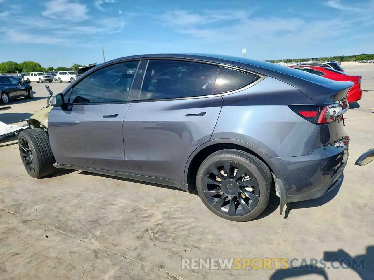 2 Photograph of a damaged car 7SAYGDEE0PA152477 TESLA MODEL Y 2023