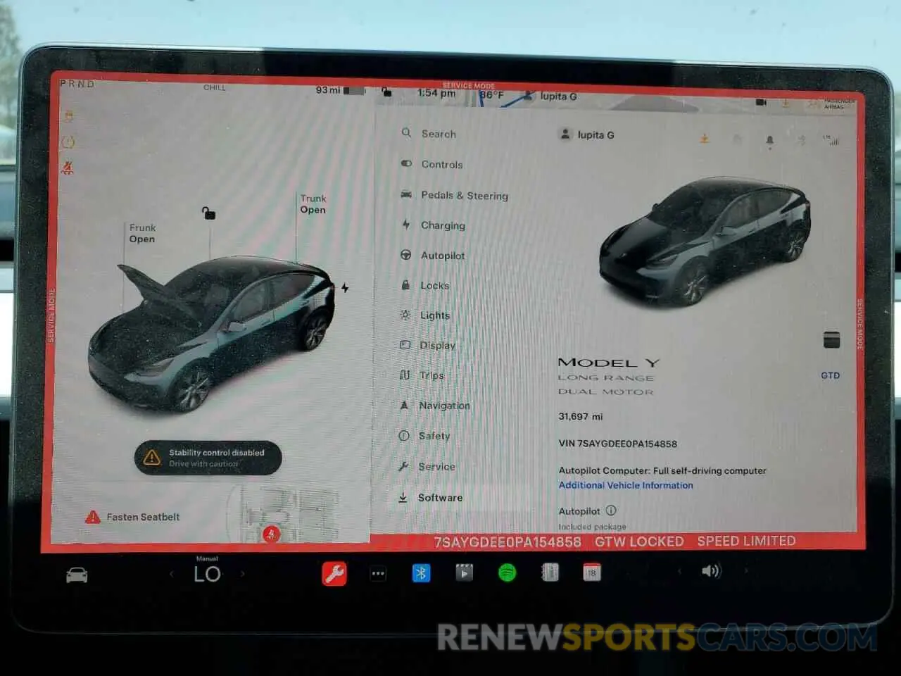9 Photograph of a damaged car 7SAYGDEE0PA154858 TESLA MODEL Y 2023