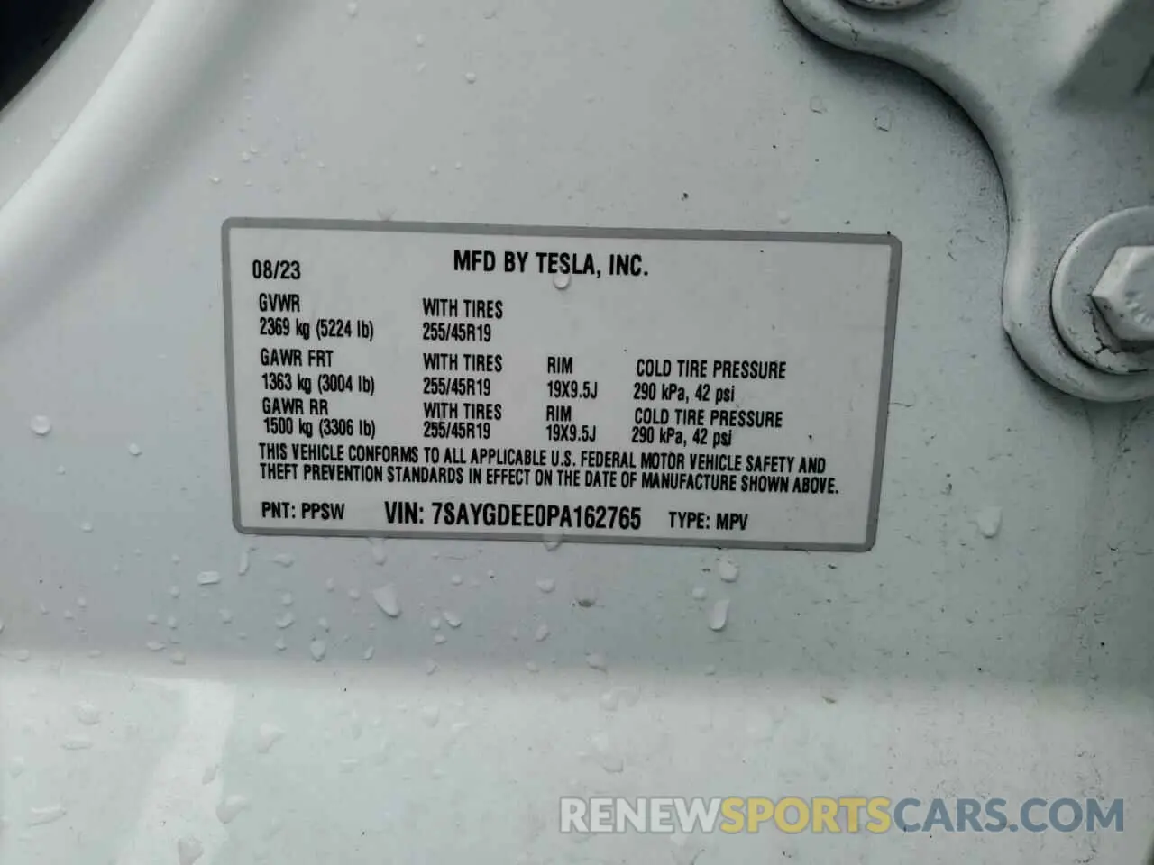 12 Photograph of a damaged car 7SAYGDEE0PA162765 TESLA MODEL Y 2023