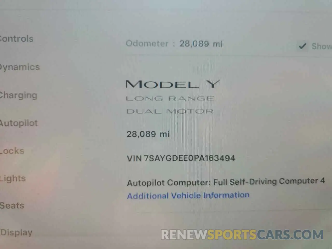 9 Photograph of a damaged car 7SAYGDEE0PA163494 TESLA MODEL Y 2023